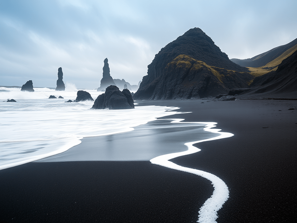 Entdecke die Basaltformationen und Sneaker Waves am Reynisfjara